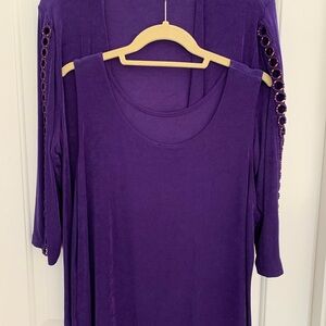 Chico’s ‘Travelers’ collection jacket and tank. matching reversible tank.